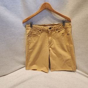 Sonoma Yellow/Mustard Denim Bermuda Shorts, Size 10